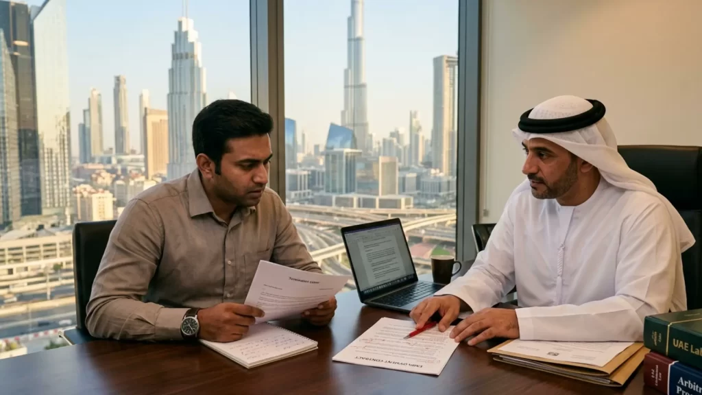 wrongful termination in uae